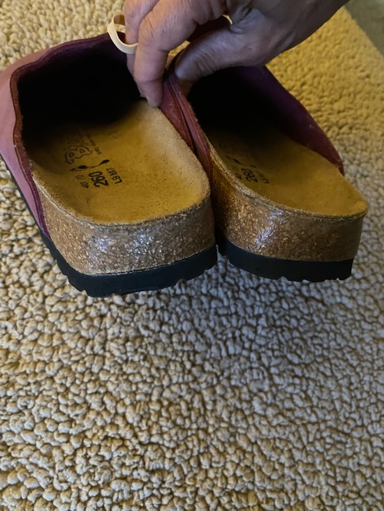 Birkis Amsterdam Plum Leather Slip-On Clog size 40! - Picture 8 of 13